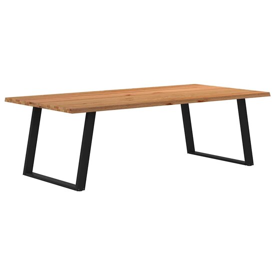 Meubelen-Online Eettafel Loo met natuurlijke rand 240x120x74 cm massief eikenhout